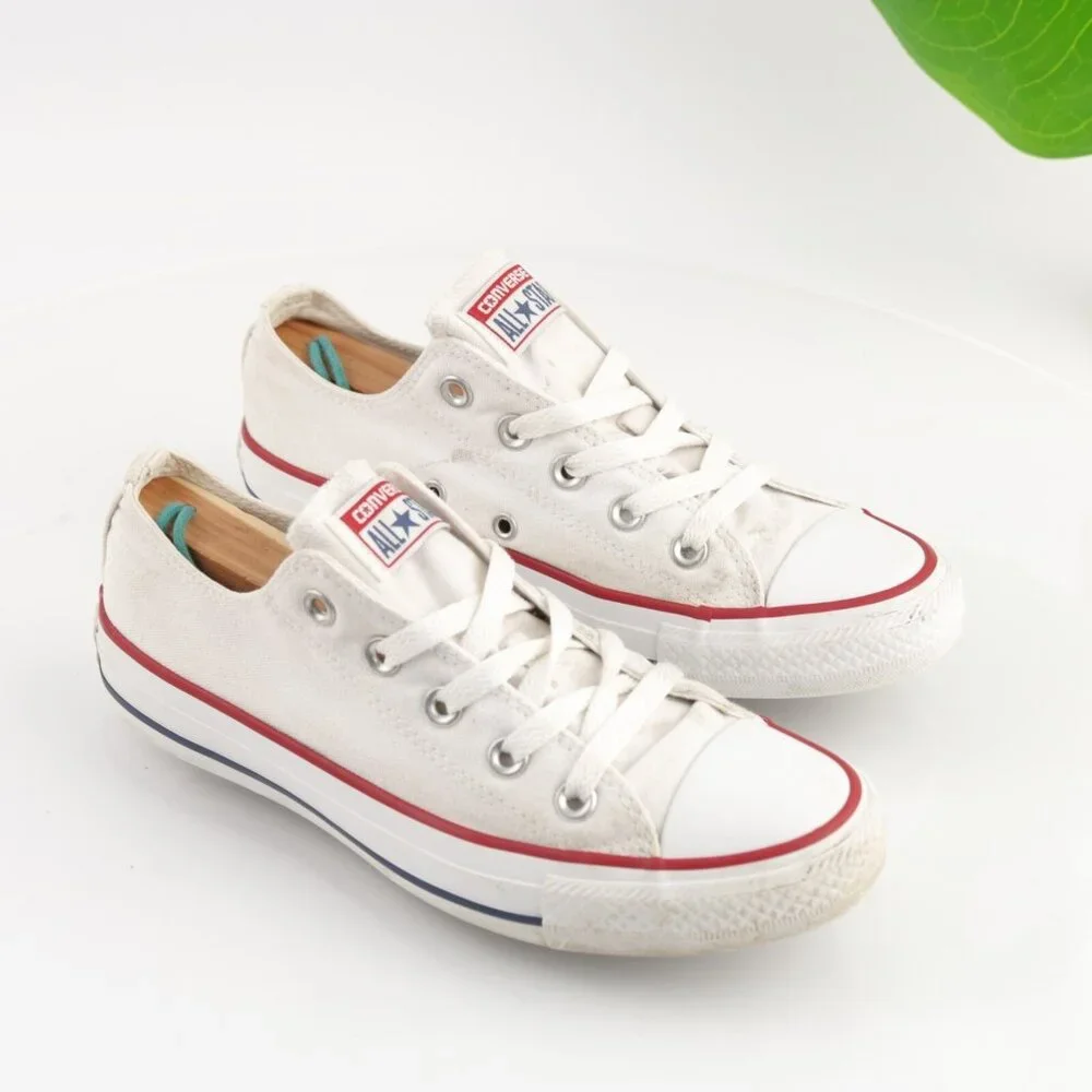 Converse Womens Shoreline Sneaker Size 6 White Canvas Low Top Lace Up Shoe Comfy - Picture 12 of 12